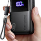INIU Power Bank, 20000mAh 65W Ultra Compact USB C Laptop Portable Charger, PD QC Fast Charging 3-Output External Battery Pack