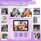 Instant Print Camera for Kids, Kids Digital Cameras for Toddler, Portable Toy for 3 4 5 6 7 8 9 10 Year Old Girl with 32GB SD Card-Purple