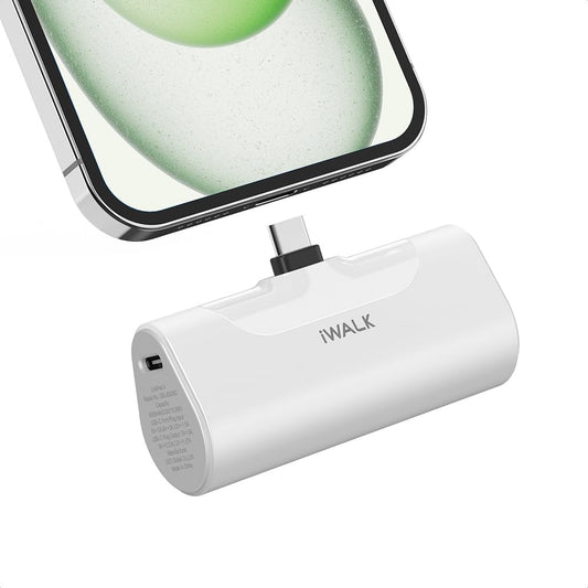 iWALK Portable Charger for iPhone 17/16/15 USB-C Small Power Bank 20W 4,500mAh Fast Charging Battery Pack