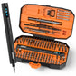 JOREST 155 in 1 Mini Electric Screwdriver Cordless, Precision Power Screwdriver Set, 5 Torque Levels (Max 0.75N.m), Magnetic Repair Tool Kit
