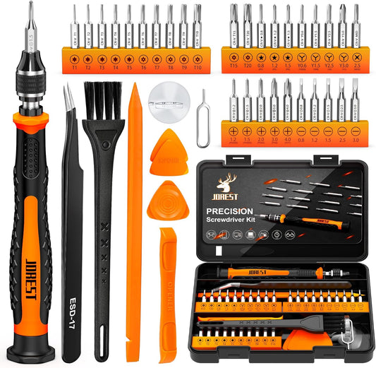 JOREST 40Pcs Small Precision Screwdriver Set with Torx Triwing Phillips, Mini Repair Tool Kit for Macbook, Computer, Laptop, PC, iPhone, PS5, Xbox