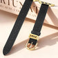 JR.DM Slim Leather Band Compatible with Apple Watch Bands Women 38mm 40mm 41mm 42mm(S11/10) 44mm 45mm 46mm 49mm Genuine Leather Strap with Metal Loop