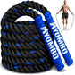 Jump Rope, Weighted Jump Rope for Fitness, Boxing Equipment Jump Ropes for Men Women, Battle Skipping Ropes for Exercise, Suitable for Boxing, Cardio