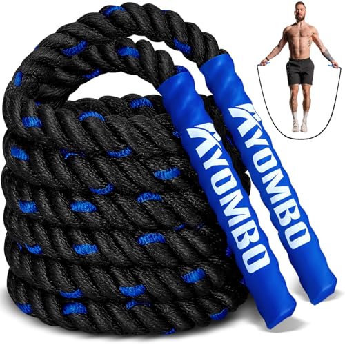 Jump Rope, Weighted Jump Rope for Fitness, Boxing Equipment Jump Ropes for Men Women, Battle Skipping Ropes for Exercise, Suitable for Boxing, Cardio