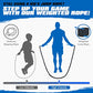 Jump Rope, Weighted Jump Rope for Fitness, Boxing Equipment Jump Ropes for Men Women, Battle Skipping Ropes for Exercise, Suitable for Boxing, Cardio