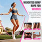 Jump Rope, Weighted Jump Rope for Women, Heavy Jump Ropes for Fitness, Home Gym Exercise Equipment, Adult Skipping Rope for Improve Strength