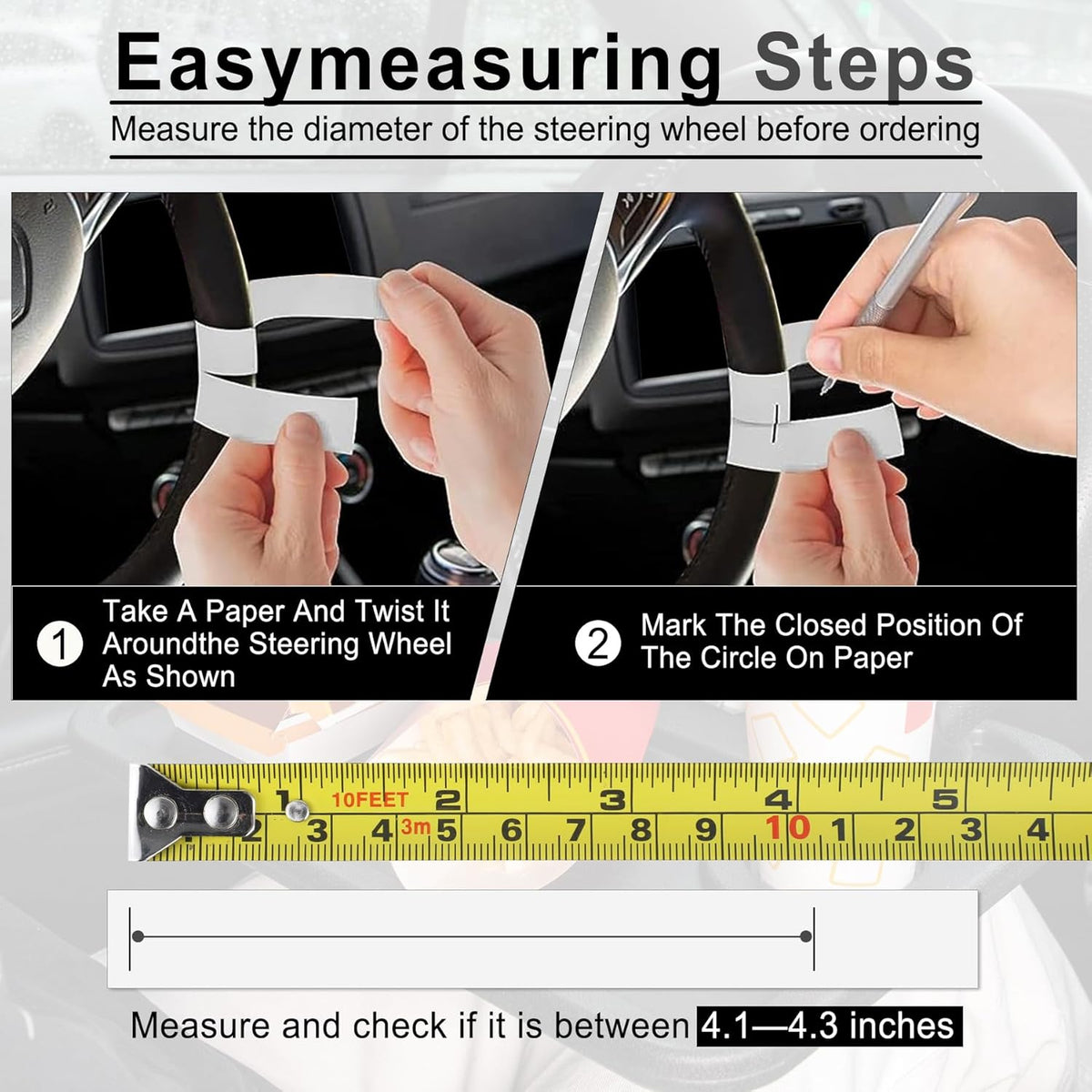 JUSTTOP Car Steering Wheel Desk for Laptop, Multipurpose Travel Car Accessories, Car Seat Stand Trays for Eating (Black)