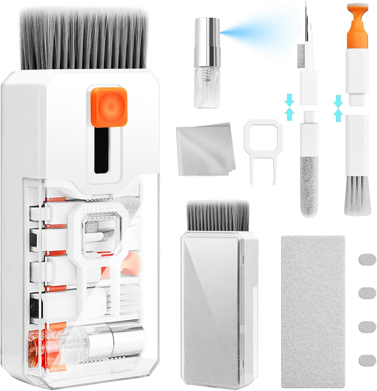 Keyboard Cleaning Kit Laptop Cleaner, 10-in-1 Computer Screen Cleaning Brush Tool, Multi-Function PC Electronic Cleaner Kit Spray for iPad iPhone Pro