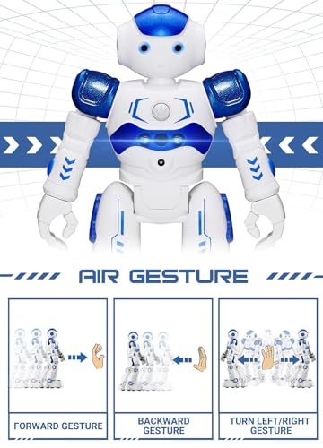KingsDragon RC Robot Toys for Kids, Gesture & Sensing Programmable Remote Control Smart Robot