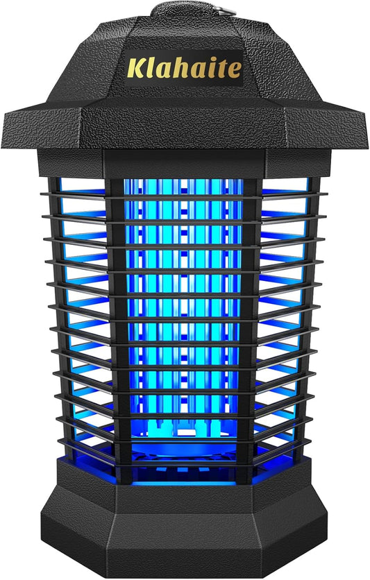 Klahaite Bug Zapper Outdoor, Electric Mosquito Zapper, Fly Zapper Indoor Fly Traps, Mosquito Repellent Outdoor Patio and Backyard Covers 1/2 Acre