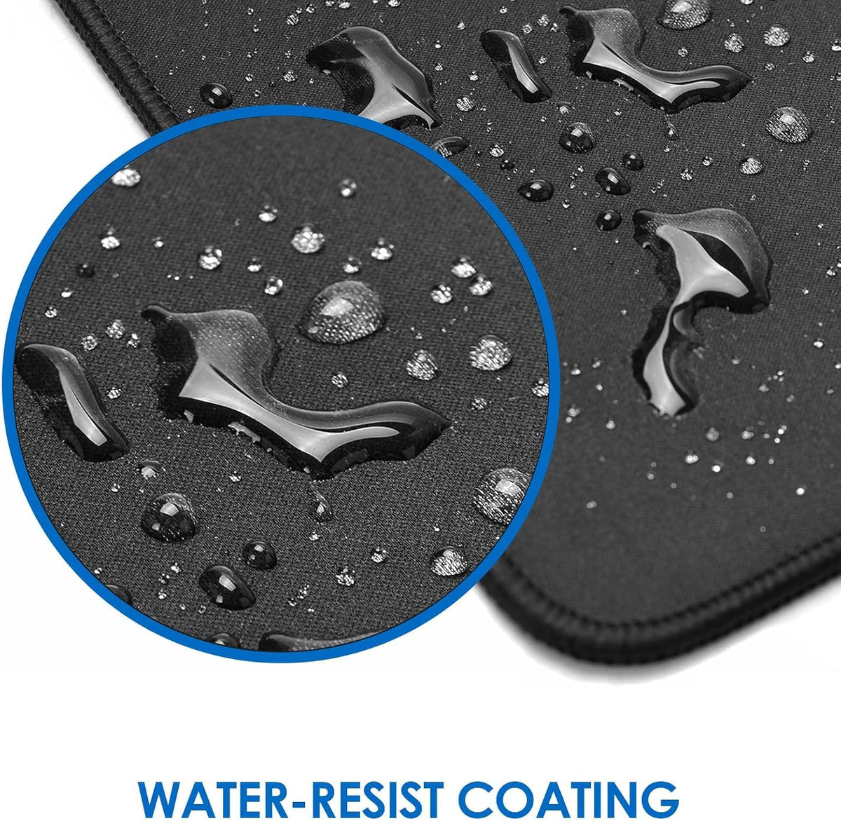KTRIO Large Gaming Mouse Pad Desk Mat, Superior Micro-Weave Cloth for Precise Mouse Control, Non-Slip Rubber Base, Stitched Edges, Water-Resistant