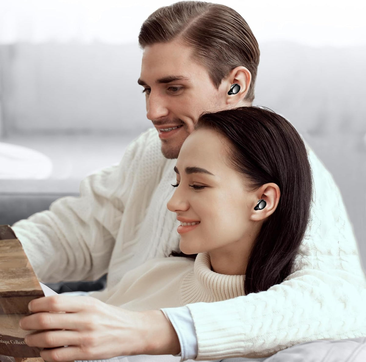 kurdene Wireless Earbuds Bluetooth 5.3 in Ear Buds Light Weight Headphones, Deep Bass Sound, Built in Mics Headset, Clear Calls Earphones