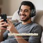 KVIDIO Bluetooth Headphones Over Ear, 65 Hours Playtime Wireless Headphones with Microphone, Foldable Lightweight Headset with Deep Bass