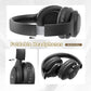 KVIDIO Bluetooth Headphones Over Ear, 65 Hours Playtime Wireless Headphones with Microphone, Foldable Lightweight Headset with Deep Bass
