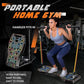 LALAHIGH Push Up Board, 36 in 1 Home Gym Equipment with Ab Roller Wheel & Resistance Bands, Portable Foldable Workout Board