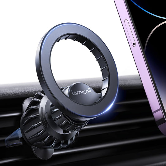 Lamicall for MagSafe Car Mount, 20 Super Magnets, Magnetic Car Phone Mount, Air Vent Phone Holder Car