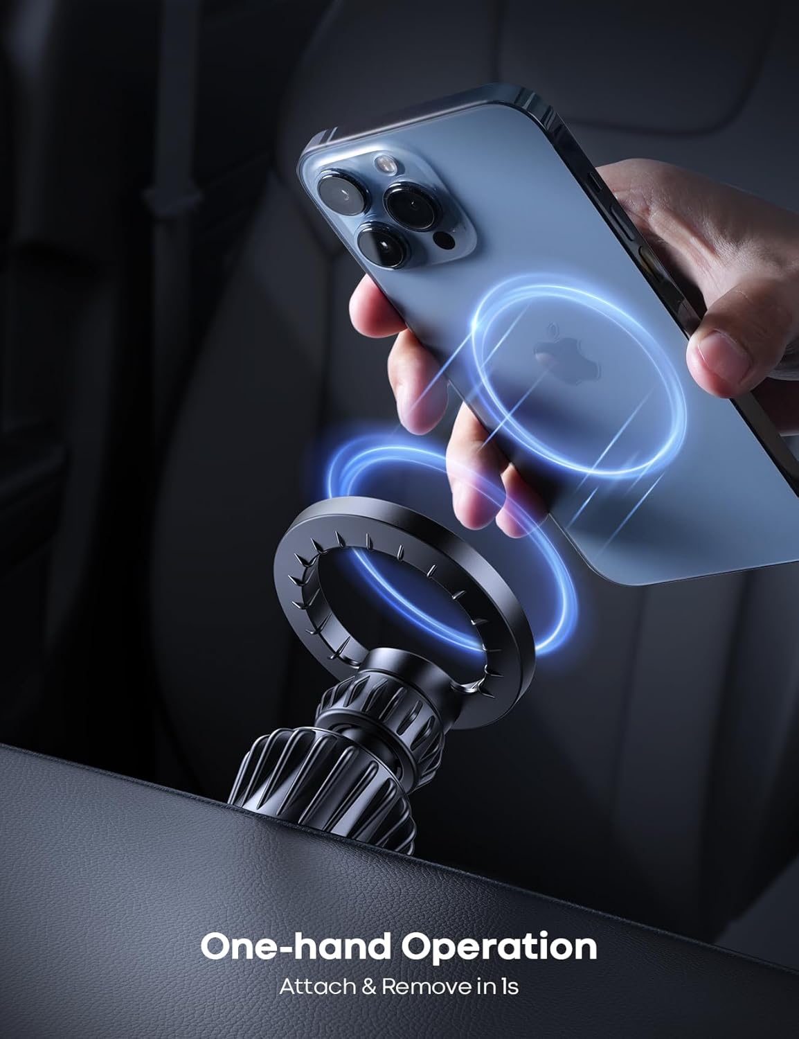 Lamicall for MagSafe Car Mount, 20 Super Magnets, Magnetic Car Phone Mount, Air Vent Phone Holder Car