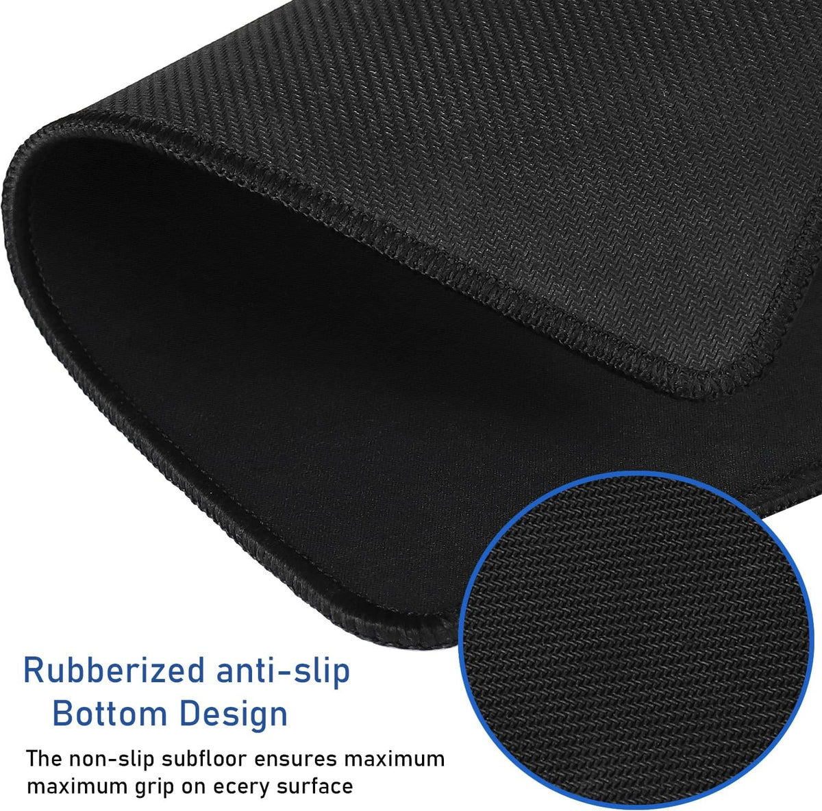 Large Extended Gaming Mouse Pad with Stitched Edges, (31.5X15.7In) Durable Non-Slip Natural Rubber Base, Waterproof Computer Keyboard Pad Mat