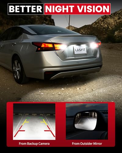 LASFIT 921 LED Bulb Reverse Light, 912 T15 6000K White Canbus Error Free W16W 906 904 Backup Light Replacement Cargo Lights for Car Trunk (Pack of 2)