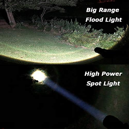 LED Emergency Handheld Flashlight, 4 Pack, Adjustable Focus, Water Resistant with 5 Modes, Tactical Torch for Hurricane, Camping, Dog Walking