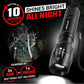 LED Flashlight High Lumens, Mini Tactical LED Flashlight 2 Pack, 5 Modes Zoomable Beam, Battery Powered (Batteries Not Included) for Camping, Hunting