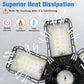 LED Garage Lights Bulb 2 Pack 180W 18000LM 6500K Led Shop Light with 6 Plus 1 Deformable Panels Basement Barn Ceiling Lights for E26/E27