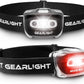 LED Headlamp 2-pack Battery Powered (AAA) - Head Lamp for Running Hunting Camping Fishing Hiking with Red Light and Adjustable Headband