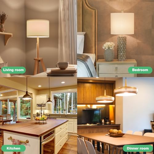 LED Light Bulbs Daylight 5000K, 60 Watt Equivalent LED Bulbs, A19 Standard Bulbs, 800 LM, 15000 Hours, E26 Base, Non-Dimmable