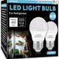 LED Refrigerator Light Bulb 2 Pack, Daylight White 5000K 120V 40W Equivalent Appliance Bulb, A15 5W E26 Base Waterproof Fridge Light Bulbs