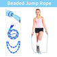 Leeboom Jump Rope, Adjustable Length Tangle-Free Segmented Soft Beaded Skipping Rope for Kids, Men and Women, 9.2 Feet