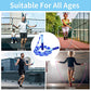 Leeboom Jump Rope, Adjustable Length Tangle-Free Segmented Soft Beaded Skipping Rope for Kids, Men and Women, 9.2 Feet