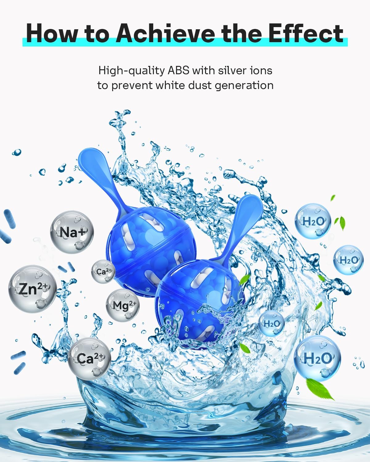 Leemone Humidifier Cleaner 12 Pack, Demineralization Cleaning Ball, Works in All humidifiers and Fish Tanks, Purifies Water