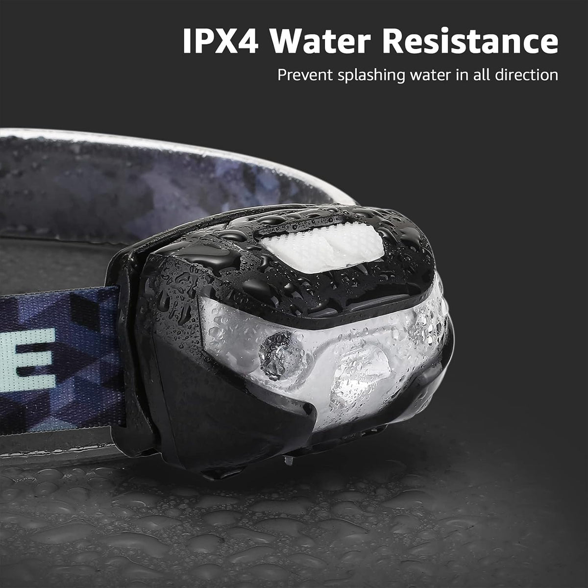 Lepro LED Headlamp Rechargeable - Super Bright Head Lamp with 5 Modes for Camping & Hiking Gear Essentials, IPX4 Waterproof Headlight Flashlight