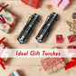 LETMY Tactical Flashlight, Super Bright LED Mini Flashlights with Belt Clip, Zoomable, 3 Modes, Waterproof, Hiking, Camping (2 Pack)