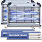 LiBa Electric Bug Zapper (2-Pack) Indoor Insect Killer - (4) Extra Replacement Bulbs - Fly, Mosquito Killer and Repellent - Lightweight