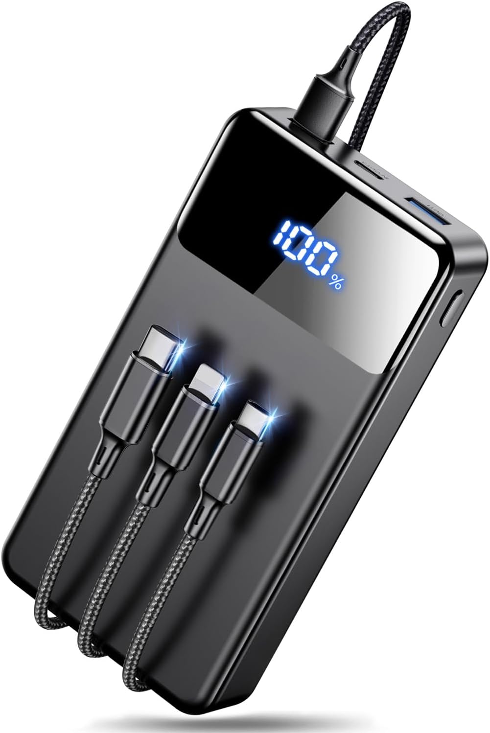 LILIO Portable Charger Power Bank, 60,000mAh Battery Pack, 22.5W Power Bank Fast Charging with USB Cable (Black)
