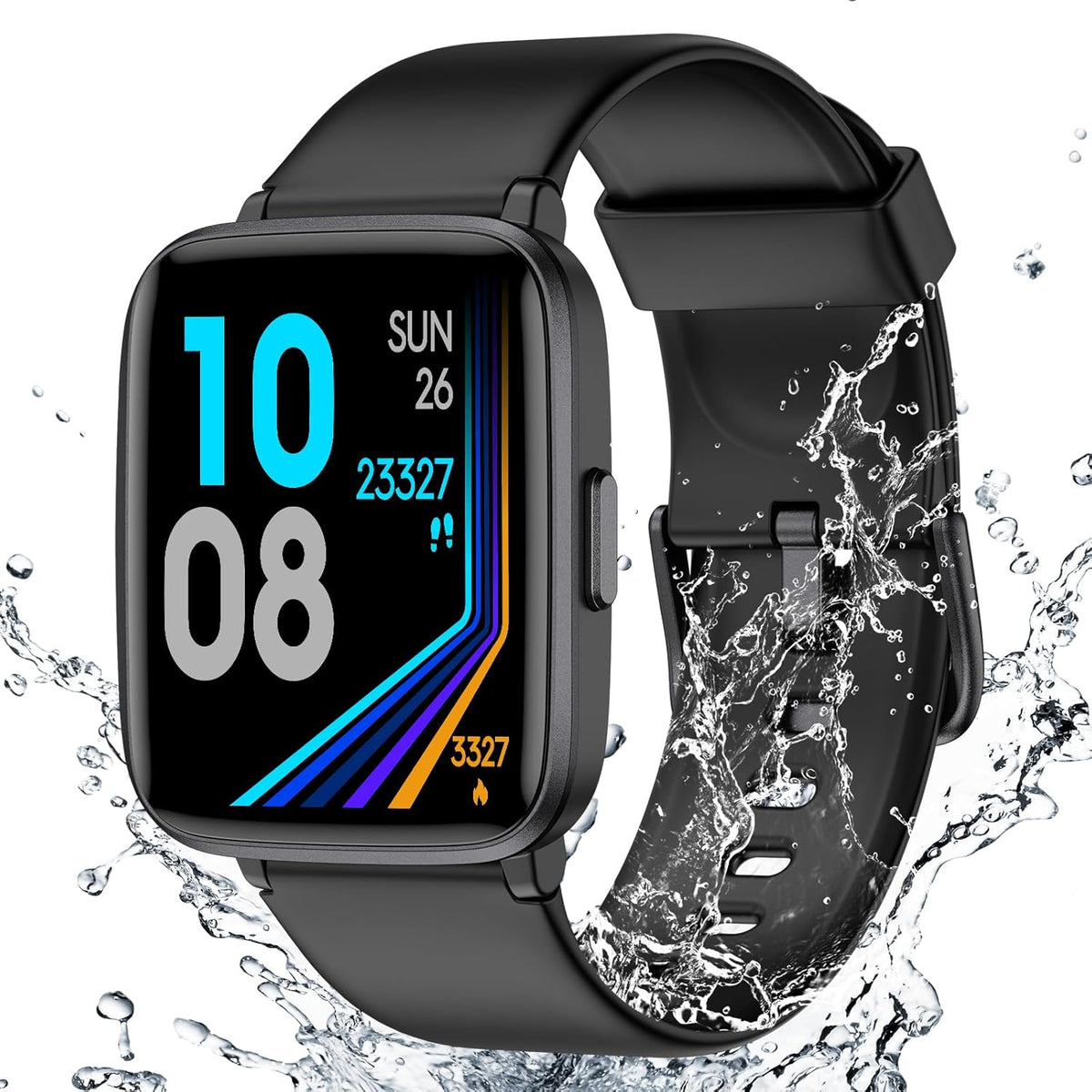 LIVIKEY Fitness Tracker Watch with Heart Rate Monitor, Activity Tracker with Pedometer, Sleep Monitor, Calories & Step Counter
