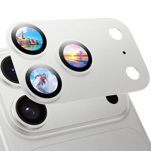 MAGIC JOHN 2 Pack Camera Lens Protector for iPhone 17 Pro Max, Full Coverage, Metal Aluminum Alloy Camera Lens Film, HD Clear, Scratch Resistant
