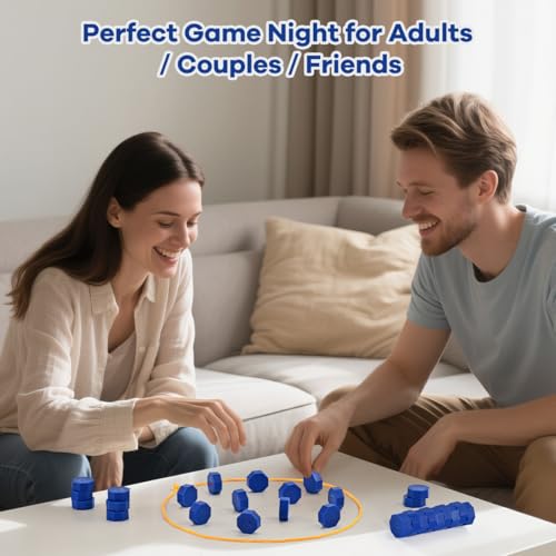 Magnetic Chess Game with Full-Size Stones, Magnet Game with String, for Family & Party & Travel & Camping, Puzzle Strategy Games