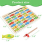 Magnetic Wooden Fishing Game Toy for Toddlers, Alphabet Fish Catching Counting Games Puzzle with Numbers and Letters