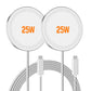 25W Magnetic Wireless Charger Pad, Fast Charging Pad Compatible with MagSafe for iPhone and AirPods