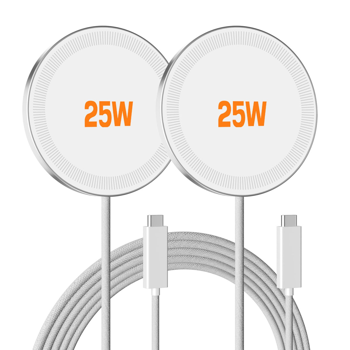 25W Magnetic Wireless Charger Pad, Fast Charging Pad Compatible with MagSafe for iPhone and AirPods