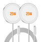 25W Magnetic Wireless Charger Pad, Fast Charging Pad Compatible with MagSafe for iPhone and AirPods