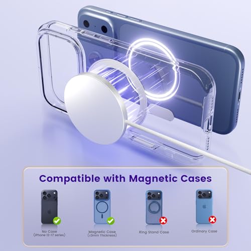 25W Magnetic Wireless Charger Pad, Fast Charging Pad Compatible with MagSafe for iPhone and AirPods