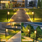 Mancra Solar Pathway Lights Outdoor, 10 Pack Metal & Glass Solar Lights Outdoor Waterproof Landscape Path Lights (Warm White)
