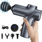 Massage Gun Deep Tissue, Silent Brushless Motor and Portable Massage Gun with 4 Interchangeable Heads for Relaxation