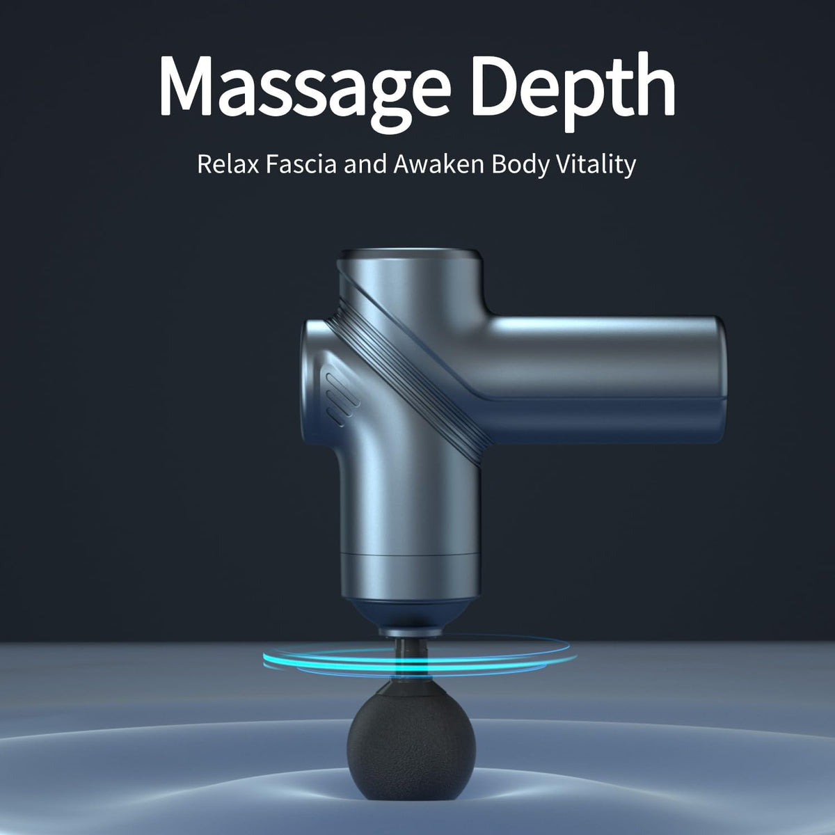 Massage Gun Deep Tissue, Silent Brushless Motor and Portable Massage Gun with 4 Interchangeable Heads for Relaxation