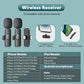MAYBESTA Wireless Mini Microphone for iPhone, Android Phone - Bluetooth Lavalier Lapel Mic for Audio Video Recording