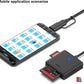 Memory Card Reader, BENFEI 4in1 USB 3.0 and USB-C to SD Micro SD MS CF Card Reader Adapter, 4 Cards Simultaneously Read and Write