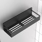 Metal 4 Pack Magnetic Spice Storage Rack Organizer for Refrigerator and Oven, Black Fridge Organizers and Storage